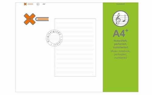 A4+ Notenheft für das revolutionäre X17-Notizbuch mit auswechselbaren Heften