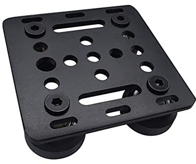 1 Stück montiertes 20 mm V Gantry Plate Kit mit Rädern, kompatibel mit 2020 Serie V-Slot Aluminiumprofilen, Linearschiene 3D-Drucker CNC