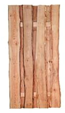 Lamellen-Zaun Bretterzaun Sichtschutz Dresden 90 x 180 cm (Breite x Höhe) aus naturbelassenem Lärche Holz
