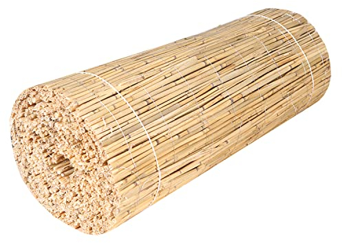 H4L Schilfmatte Sichtschutzmatte Schilfrohrmatte Natur Sichtschutz Windschutz Schilf 600x70cm