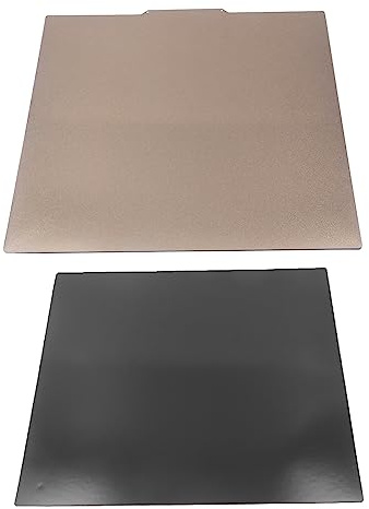 Druckplatte 450x450mm für CR10 3D Drucker mit doppelseitig strukturiertem PEI Blatt und flexibler Federstahl Platte mit selbstklebender Magnetfolie bis 200°C