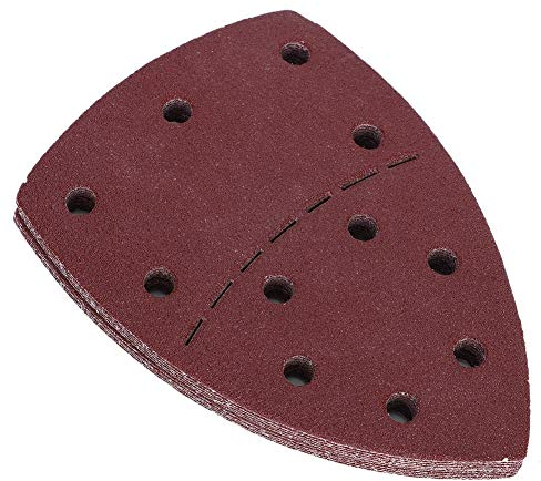 60 Pezzi Carta Vetrata per Mouse Fogli Abrasivi per Levigatrice Dettagli Mouse 11 Fori Carta Vetrata Assortiti 40 60 80 120 180 240 Grane 140x140x100mm Carta Vetrata (80 maglie)