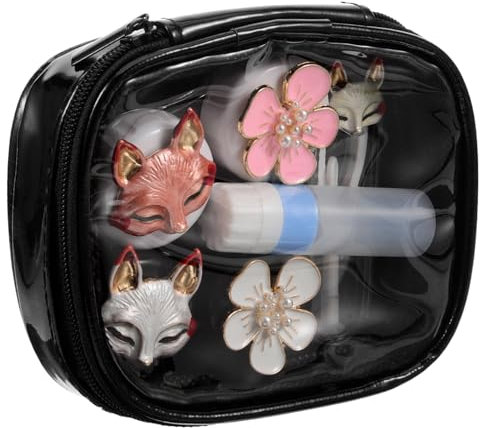 Gatuida Reisetasche Kontaktlinsenbehälter Mit Werkzeug Dicht Verschlossen Kleiner Organizer Für Kontaktlinsen Geeignet Für Heim Und Outdoorgebrauch