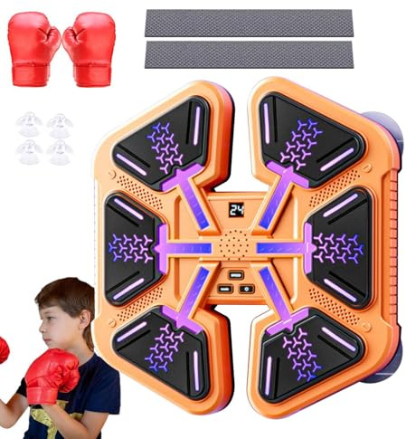 Uhngw Wandmontierte Boxmaschine,Boxmaschine mit Musik,Intelligentes Musikübungsgerät | Box-Schlagausrüstung, multifunktionaler Boxtrainer für Sport, Unterhaltung