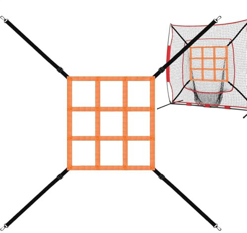 Strike Zone-Ziel für Pitching-Netz, Strike Zone-Ziel für Baseball – Pitching-Ziel-Strike-Zone, verstellbares Softball-Pitching-Ziel, Baseball-Strike-Zone-Ziel, Pitcher-Genauigkeits-Trainingshilfe, Bas