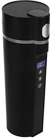 Calentador de Botellas Portátil para Viajes, Hervidor Eléctrico Portátil, Agua Caliente de Viaje para té, café, Taza de Viaje con Calefacción de 450 Ml, Control Inteligente de