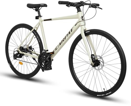 UATARU 28 Inch Mountain Bike 24 Speed Gears, Double Disc Brake Bicycle Men's Bike for All Types of Roads