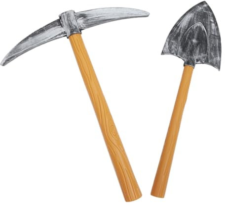 Toyvian 2stücke Teiliges Pickaxe Schaufel Kunststoff Schaustück Bühnenrequisite Zwerg Kostüm Partydeko Robust Vielseitig Für Performance Geburtstag Dekoration