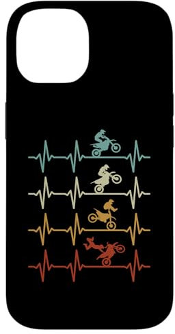 Dirt Bike Latido Del Corazón Enduro Moto Niños Motocross Carcasa para iPhone 14