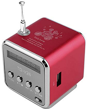 Mini Altavoz USB Portátil, Reproductor de Mp3 Estéreo Inalámbrico, Tarjeta de Soporte TF, para Amantes de la Música, Material de Aleación de Aluminio (como se Muestra)