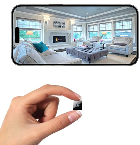 Mini Camera Home Wireless Security Camera Nanny Cam for Indoor/Outdoor 1080P HD Small Smart WiFi House Cameras Micro camara House Tiny Cameras with Clear Night Vision and Motion Detection Baby Monitor
