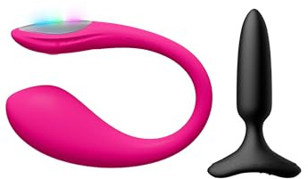 LOVENSE Lush Mini Tragbarer G-Punkt Vibrator Erotik Sexspielzeug mit LED-Licht + LOVENSE Hush 2 1'' (2,54 cm) Vibrierender Butt Plug Anal Sexspielzeug für Paare