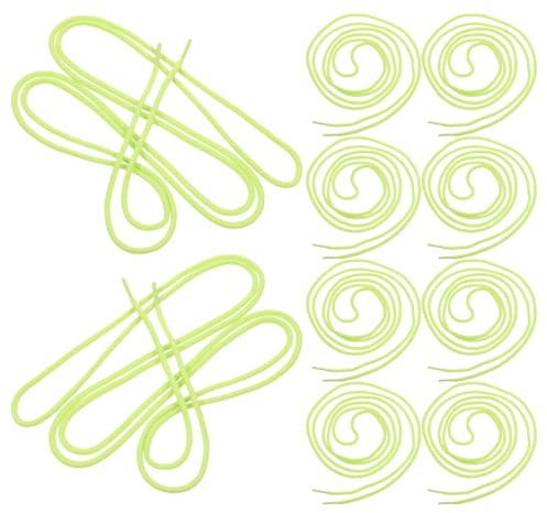 SOPOTUTU Cordon de Perlage pour Garçon et Filles, Polyester, 200 CM, Lot de 10, Vert Clair, Facile à Utiliser pour Activités de Maternelle et Jeux D’Enfilage