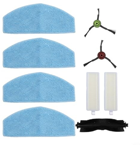 Para Airzeen para G20 Pro Juego de accesorios de aspiradora con cepillo principal cepillos laterales filtro trapeador paño para mantener el polvo espacios de vida