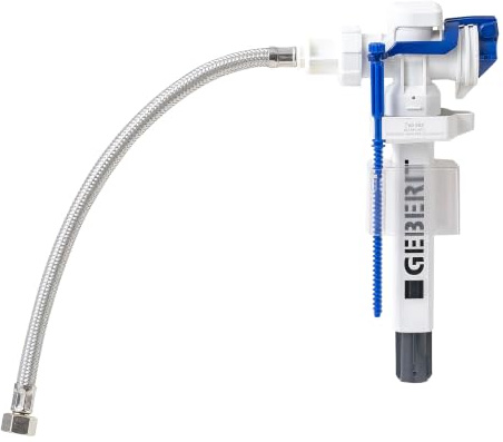 Geberit Typ 383 3/8 Zoll Bodenfüllventil mit Innengewinde – Toilettenspülkasten mit rückseitigem Zulaufventil – Schlauch mit Innengewinde 222.013.00.5