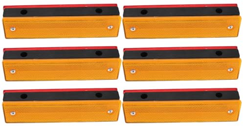 PRETYZOOM Lot De 6 Panneaux De Signalisation Réfléchissants Pour Allées Asphaltées Allées De Garage Plots Réfléchissants Pour Réflecteurs De Bord De Route