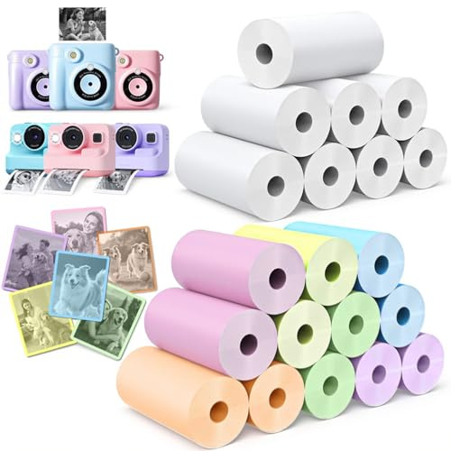 Kinderkamera Papierrolle für Kamera BPA-frei 20 Rollen