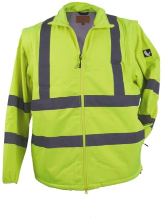 Abraxas Arbeits- Softshelljacke/Weste in Herrenübergrößen bis 12xl gelb