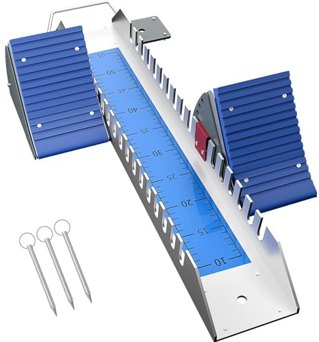 Supvision Startblock Bahn Feld Multifunktionsbahn Startblöcke für Sprinten 6 Winkel verstellbare Pedale Aluminium Laufblöcke für Leichtathletik Kunststoff Startbahn Aschenbahn