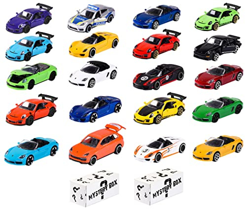 Majorette - Porsche Discovery Pack 20+2 - 22 Véhicules en Métal - Echelle 1/64ème - Collection Porsche -212058601