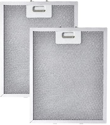 Amazinpure 320 x 260 mm Filtro antigrasso in alluminio per cappa aspirante Cappa Elica Elica Circo (2 pezzo)