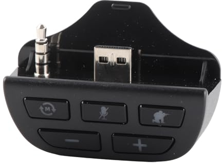 Annadue Stereo Headset Adapter, Kopfhörer Adapter Konverter, Kabelloses Gamecontroller Audiomikrofon für One Gamecontroller, Universelles One Gaming Audio Chat Zubehör