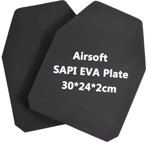 Airsoft Schutzplatten 2 Stück,Eva Schaum Dummy Sapi Platten Taktische Weste Vordere und hintere Dämpfungsplatten para Paintball Airsoft Militärspiele