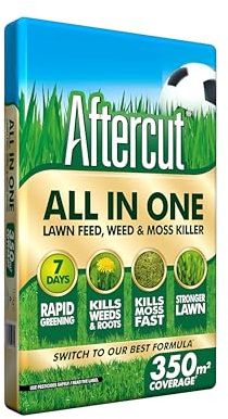 Indigo® Garden Aftercut All-in-One Lawn Feed, Weed & Moss Control – 350m² Coverage Bag