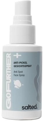 salted. Anti-Pickel Gesichtsspray | 50 ml | Fördert die Hautbalance und bekämpft Pickel und Unreinheiten | Mit Zink, PCA, Saccharide Komplex und Meeresplankton | Mattierender Effekt | Vegan