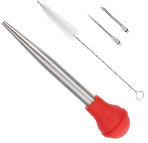 PAMINGONO Turkey Baster Seasoning Injector Barbecue Tools Silicone Oil Dropping Tube for Meal Turkey Needle and Sauce Syringe