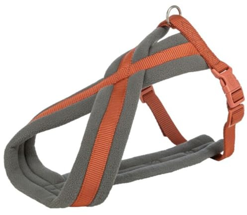 TRIXIE Comfort Premium Geschirr M – L, 50 – 90 cm/25 mm, Rost