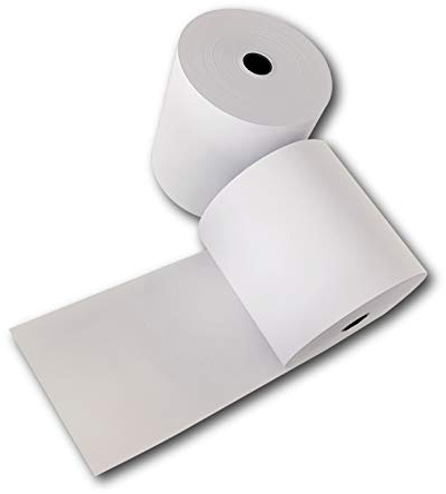50 rollos térmicos de 80 mm x 50 m x 12 mm – Rollos para terminales EC, rollos de recibos para cajas registradoras, papel térmico sin BPA, papel para impresora de recibos para sistemas POS