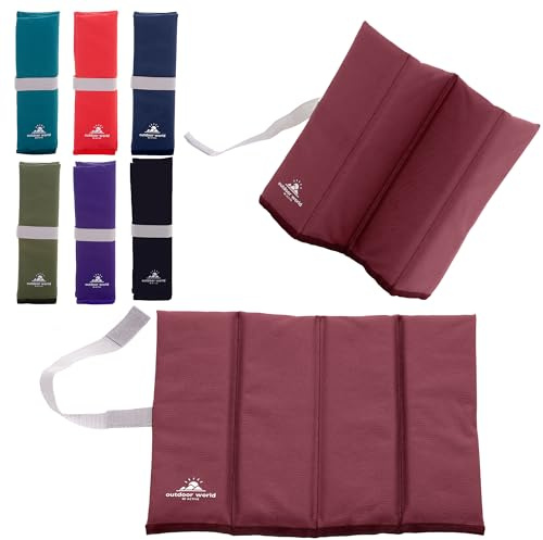 Outdoor World Folding Sit Mat – Lightweight Waterproof Foam Seat Pad for Camping, Hiking, Festivals & Picnics – Compact Foldable Cushion for Outdoor, Stadiums & Garden Use
