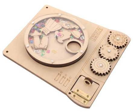 FRCOLOR Machine à Laver Jouet pour Garçon et Filles en Bois Pièces de Bricolage Créatives, Tableau D'activités Montessori Sensoriel pour Tout-Petits et Stimulation de L'imagination
