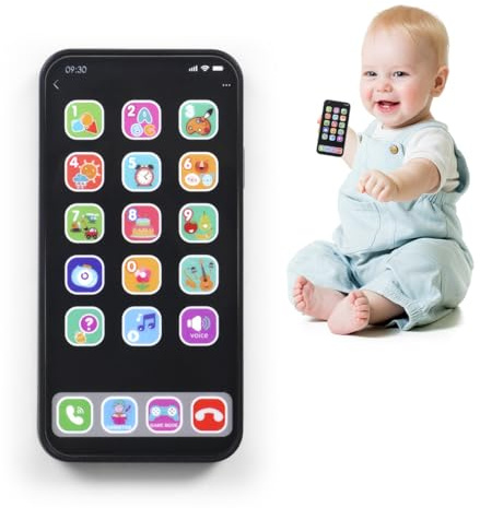 WUSJCOF Display Falso Giocattolo Telefono Cellulare Modello Metallico Replica Non funzionante 1:1 Telefono per Telefono Giocattolo Falso Telefono Cellulare,può produrre Una varietà di Suoni