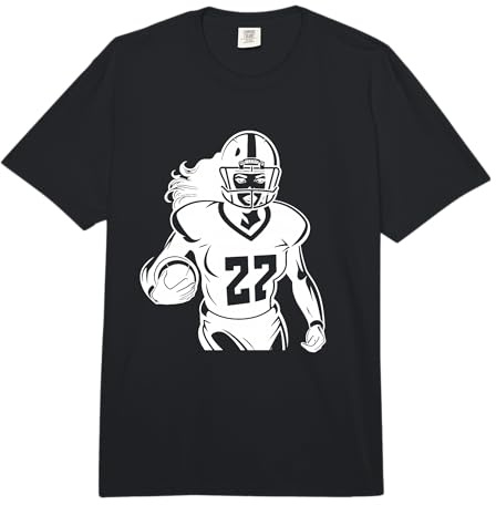 Guardalinee Donna di Football Americano per Ragazze Comfort Colors Adult Heavyweight T-Shirt