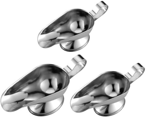 IDEANATEGRATE Juego de 3 Salseras de Acero Inoxidable para Cocina y Picnic, Recipientes Herméticos para Almacenar Vinagre y Sabor en Color Plata