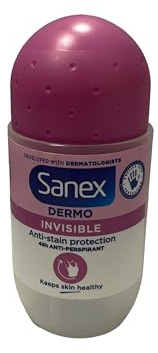 SANEX DERMO Invisible Lot de 3 déodorants roll-on femme pour tous types de peau 50 ml