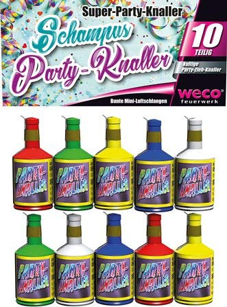 Weco Super-Party-Knaller Partypopper 40 Stück Schampus-Zieh-Knaller von Aktivhandel