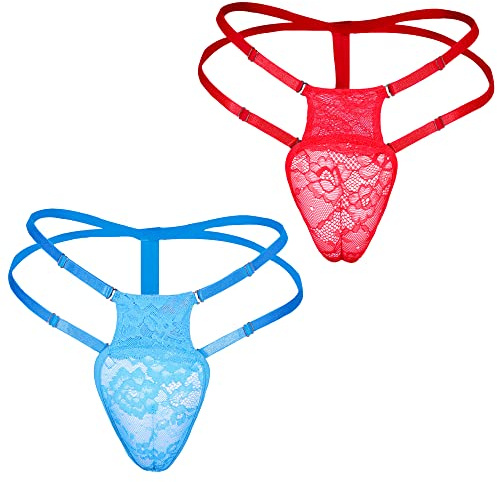 YUFEIDA Mens Hiding Gaff Panty Shaping Pant Vita Regolabile Perizoma Strings Intimo per Crossdresser Transgender, #2 pezzi - 2, Taglia unica