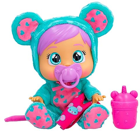 Cry Babies Loving Care Lala, Bambola Interattiva che Piange Lacrime Vere, con Pigiama intercambiabili, Giocattolo Regalo Funzionale per Bambini dai 18 Mesi in su