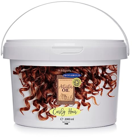 CURL ACTIVATOR Locken Haar Öl Intensive Feuchtigkeit & Glanz Perfekte Locken-und Wellendefinition Schutz & Reparatur 100% Natürliche Inhaltsstoffe 2000 ml