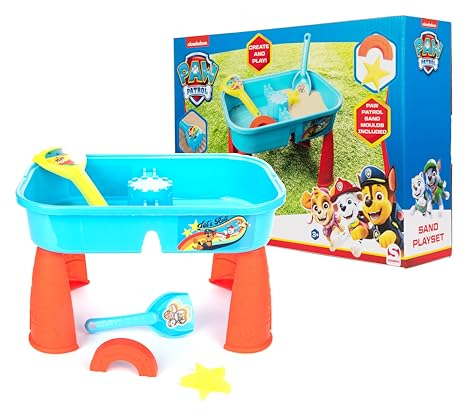 Paw Patrol- Mesa de Arena, Multicolor, Small (Sambro PWP23-3757)