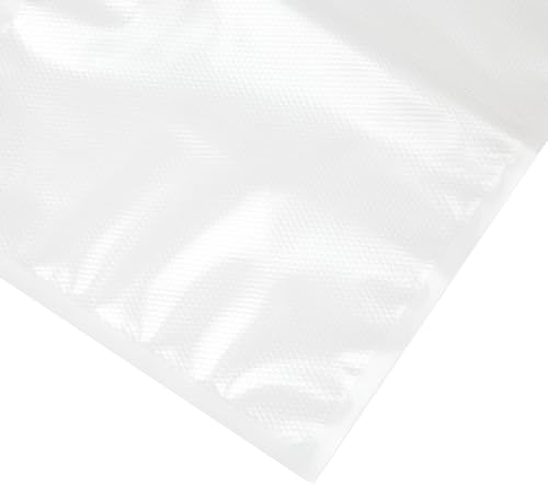 Elke-Plastic Lot de 100 sacs de mise sous vide gaufrés - 15 x 15 cm - Extra résistants - Avec structure en nid d'abeille - Sans BPA et phtalates - Sous vide et résistants à la cuisson - Pour toutes