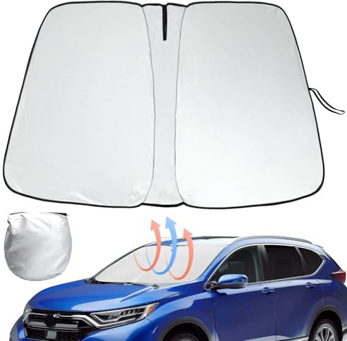 Parasol Coche Delantero para Honda Civic VIII/8 Hatchback 5D | 2006-2011, Sol Sombra Protector Solar Cubierta de Parabrisas Plegable Sombrilla Resistir a Los Rayos UV