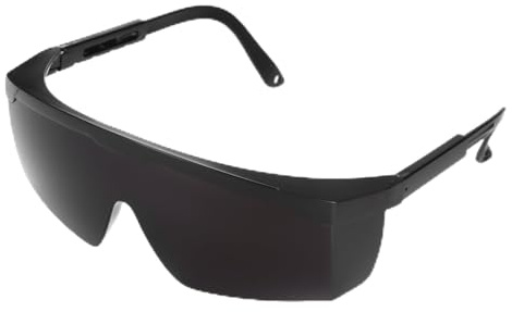 QUARKZMAN Occhiali di Sicurezza per Saldatura IR Tonalità 8 150x105x52mm | PPE Occhiali Protettivi, Lente Avvolgente, a Prova di Luce, Leggeri