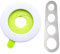 2 PCS Accurate Spaghetti Noodle Pasta Measurer Tool,Pasta Portion Measurer for 1-4 Serving Portion,Round and Ruler-Shaped,Suitable for Kitchen Cooking Tools
