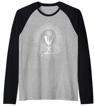 Calice messe catholique Eucharistie Première Communion Manche Raglan