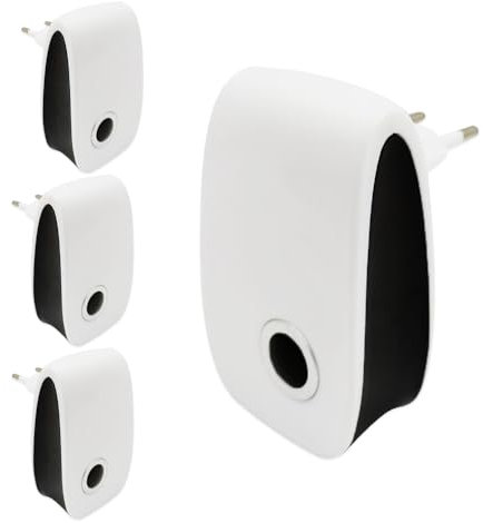 Ma Maison Set 4 Repellenti Ultrasuoni con Spina per Roditori e Insetti Dissuasore ad Uso Interno Esterno - Repellente Antizanzare, Scaccia Topi, Scarafaggi, Ragni, Ratti, Formiche - Dispositivo Sicuro