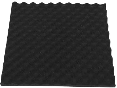 JECOMPRIS Black Egg Carton Sponge Acoustic Foam Panel for Noise Reduction and Sound Absorption Suitable for Ceilings and Churches, High-density Egg Carton Shape Acoustic Treatment